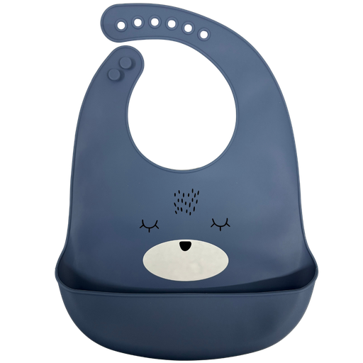 [4510] ACC Babero de Silicona 111810 Oso Azul