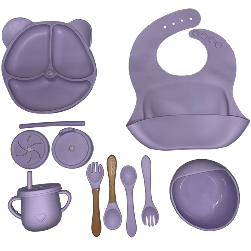[4531] ACC Vajilla de Silicona Only GJTZ12 Oso Lila