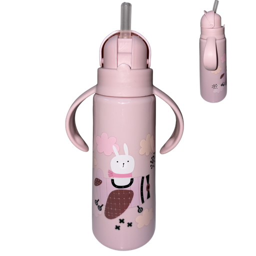 [4705] ACC Vaso Pitillo 9onz BIP1665 Conejo Palo de Rosa