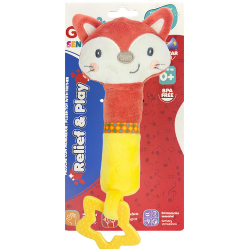 [4742] ACC Sonajero Peluche Mordedor GNYT19514B 0+ Zorro