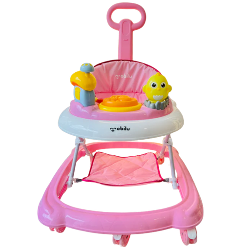 [4866] ACC Andadera Caminador Con Guía/Posapies MBWPING Rosado