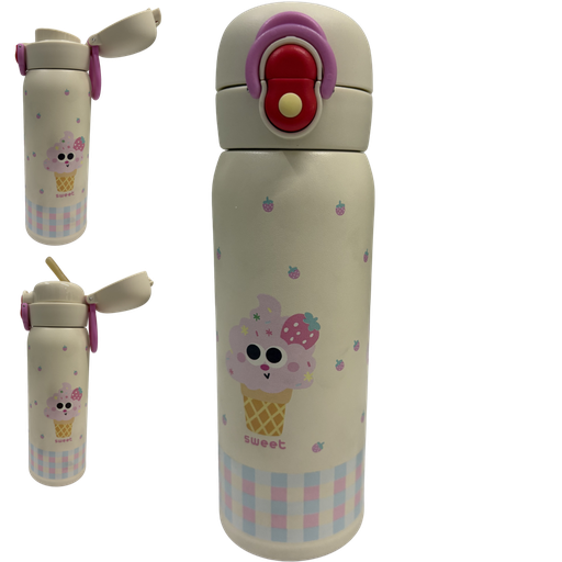 [4891] ACC Termo 2M-8198 500ml Beige/Rosado