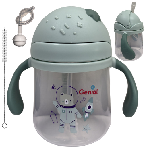 [4902] ACC Vaso Pitillo GNXTQ6278 9onz Con Valvula Anticolico Oso Verde Menta