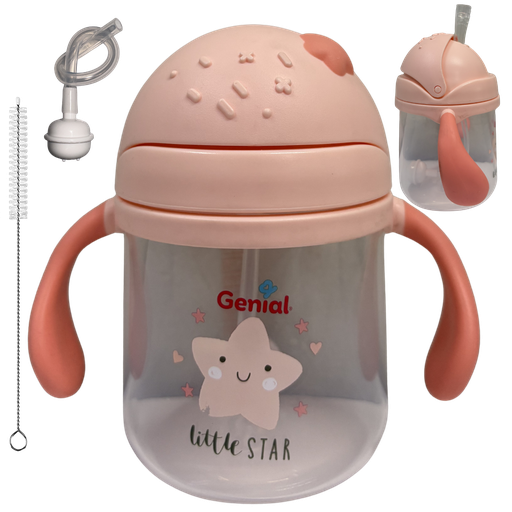 [4903] ACC Vaso Pitillo GNXTQ6278 9onz Con Valvula Anticolico Estrella Salmon