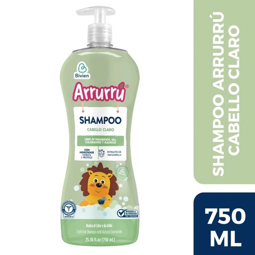 [174] Shampoo Arruru Cabello Claro Manzanilla 750ml