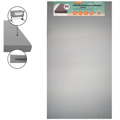 [5161] ACC Colchon Cuna Colecho 214 Gris 80x45x5cm