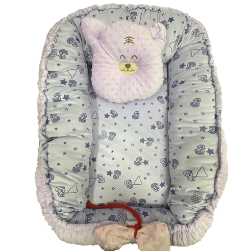 [5172] ACC MC Nido Para Bebe Estampados Surtidos Lila 75x60cm