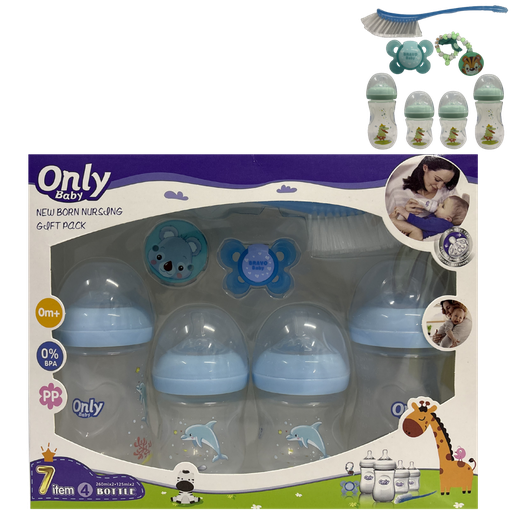 [5047] ACC Set Teteros ONLY x7 Piezas A10KT Delfin Azul