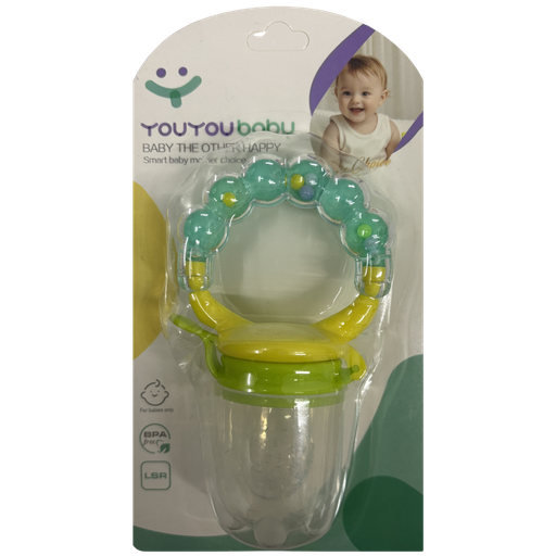[5066] ACC Dispensador de Fruta Silicona 6088 Verde/Amarillo