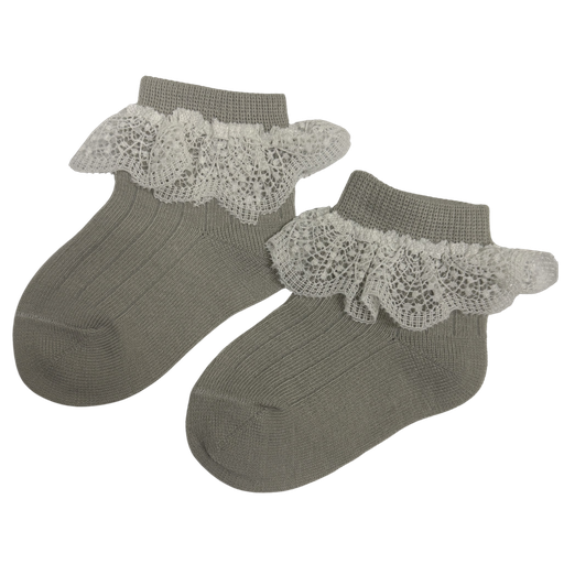 [5068] ACC Medias de Encaje 6-12 meses MM14 Gris