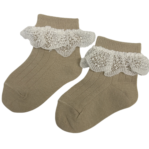 [5069] ACC Medias de Encaje 6-12 meses MM14 Beige