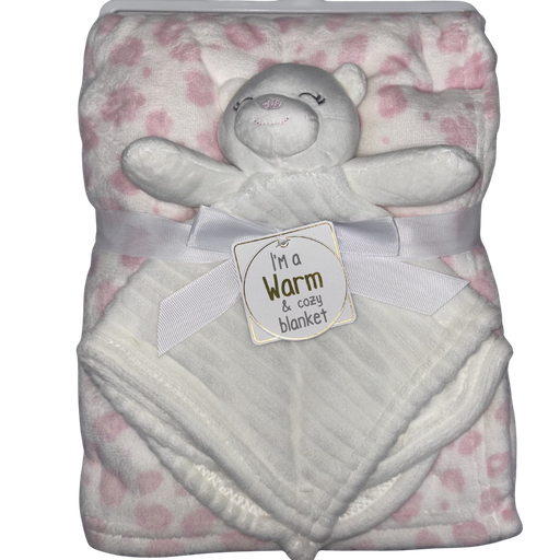 [5210] ACC Cobija + Peluche Apego 779476 Oso Blanco 75*100cm