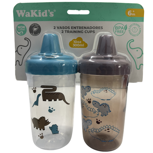 [5271] ACC Vaso Boquilla Antiderrame 77927 10onz Azul-Cafe x2 Unid