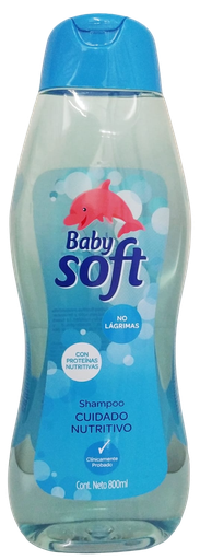 [374] Shampoo Baby Soft Cuidado Nutritivo Azul *800ml