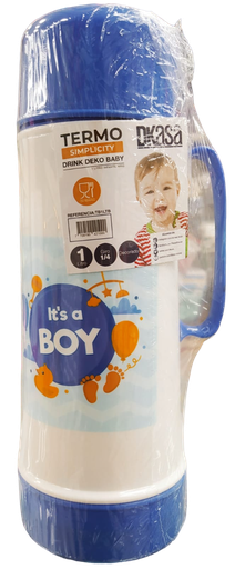 [446] ACC TERMO DKASA 1 LITRO NIÑO AZUL ITS A BOY
