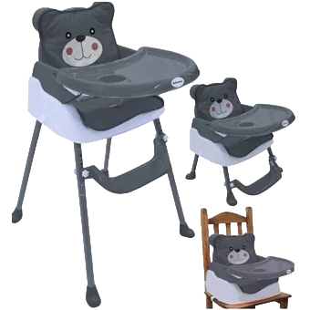 [571] ACC SILLA COMEDOR MLU OSO 3 EN 1 GRIS