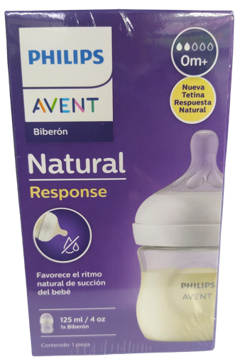 [1107] ACC Tetero Avent Natural 4onz 0m+ Transparente