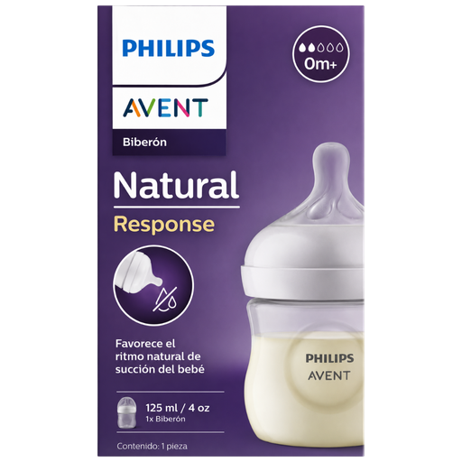 [1107] ACC Tetero Avent Natural SCY900-01 4onz 0m+ Transparente Flujo #2