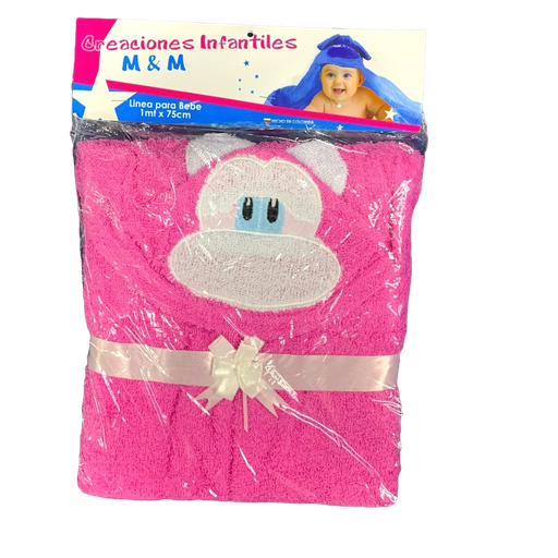 [1329] R-ecu Toalla Cara Perrito Colores Surtidos Niña