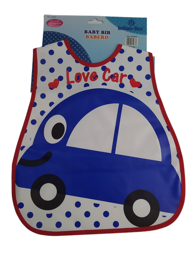 [1492] ACC Babero NT1973 Carro Azul Niño