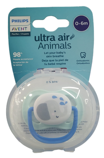 [1568] ACC Chupo Entretenedor AVENT Mamila SCF081-06 0-6m Elefante Azul