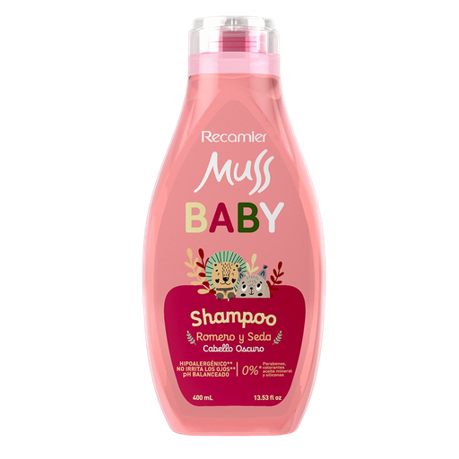 [1868] Shampoo Muss Baby Romero y Seda Cabelllo Oscuro 400ml