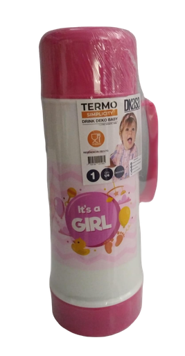 [1874] ACC TERMO DKASA 1 LITRO NIÑA ROSADO ITS A GIRL