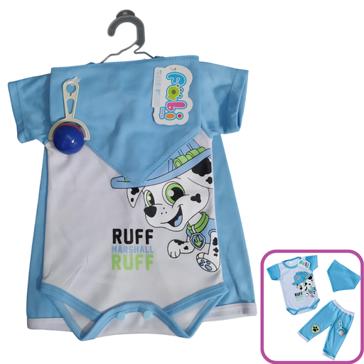 [1892] R0118 Conjunto Patrulla Canina x3 Piezas Azul