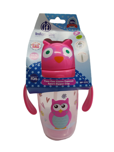 [2284] ACC Vaso Pitillo 12onz BIP1215 Buho Rosado