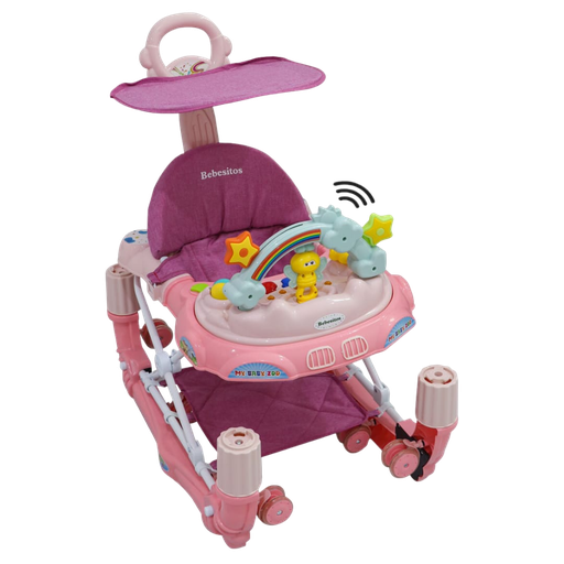 [2367] ACC Andadera Caminador Mecedora TZW200 Posapies Rosado