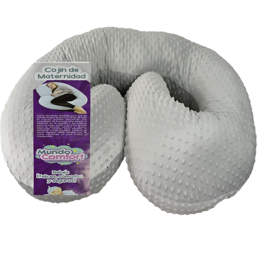 [2508] ACC Almohada Materna Tipo Bastón MC Gris