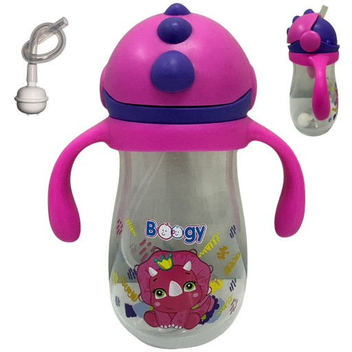 [2485] ACC Vaso Pitillo Anticólico 10onz 21463 Dino Fucsia