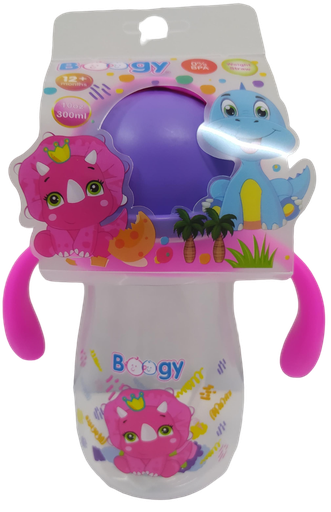 [2485] ACC Vaso Pitillo Anticólico 10onz 21463 Dino Fucsia