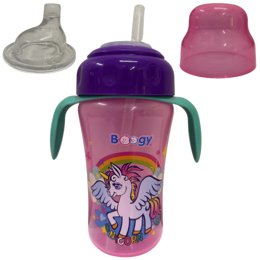 [2487] ACC Vaso Pitillo 11onz 20853 Unicornio Fucsia-Verde