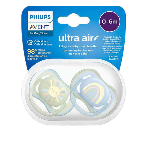 [2519] ACC Chupo Entretenedor AVENT Mamila SCF085-58 x2 Unidades 0-6m Azul/Verde