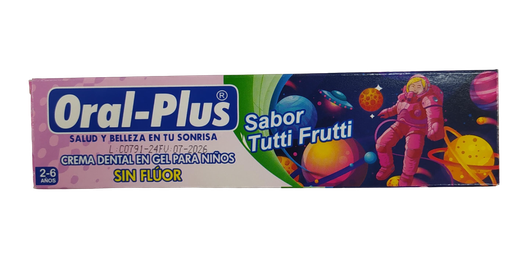 [2557] ACC Crema Dental Niña Tutti-Frutti 2-6 años 70gr - Oral Plus