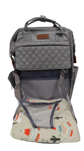 [2542] ACC Pañalera Con Cargador Y Entrada USB KP2019 Gris