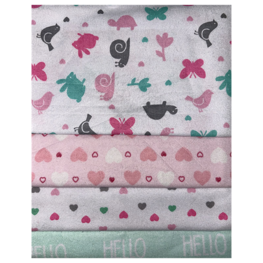 [2587] ACC Manta De Franela ND2207 Diseños Surtidos Niña x4 Unidades