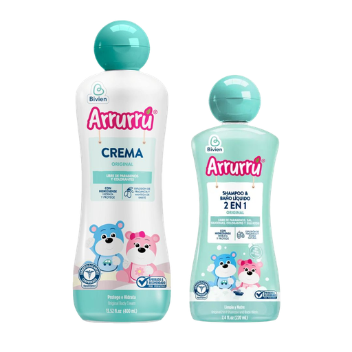 [2761] Crema Arruru Original 400ml + Sh 2en1 Explosión de Fragancia 220ml OFERTA