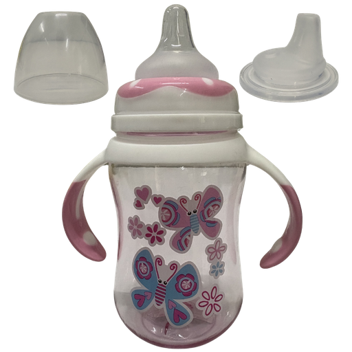 [2780] ACC Tetero 8onz BIP1394 Mariposas Rosado