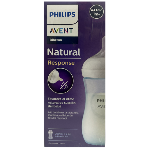 [2960] ACC Tetero Avent Natural SCY903-21 9onz 1m+ Azul Flujo #3