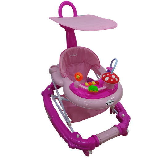 [2992] ACC Andadera Caminador Mecedora CBW10 Posapies Rosado-Fuscia