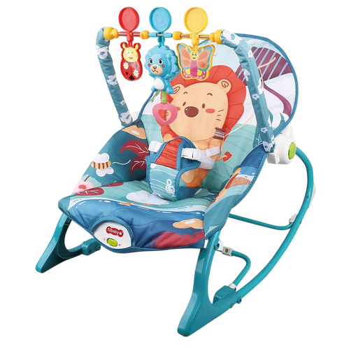 [3142] ACC Silla Mecedora Vibradora Musical Verde Menta 68154 Leon