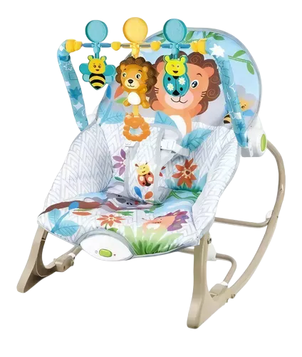 [3143] ACC Silla Mecedora Vibradora Musical Gris 68145 Leon