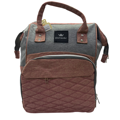 [3042] ACC Pañalera Con Entrada USB YM4956 Gris / Rosado