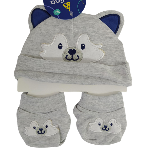 [3163] ACC Set Gorro y medias XHW009 Lobo Gris