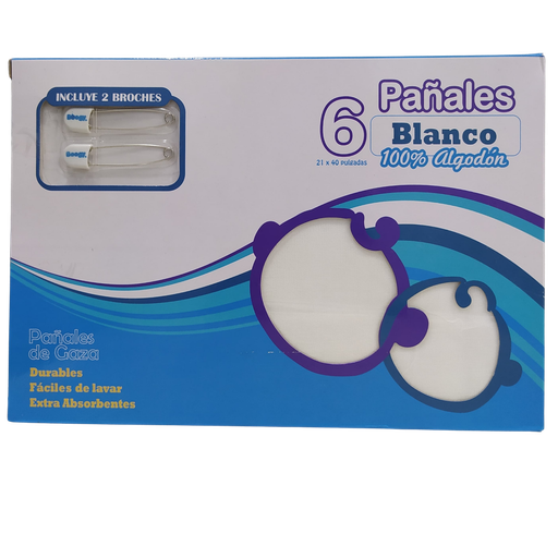 [3242] ACC Pañales de Tela 21917 53x97cm x6 Unidades