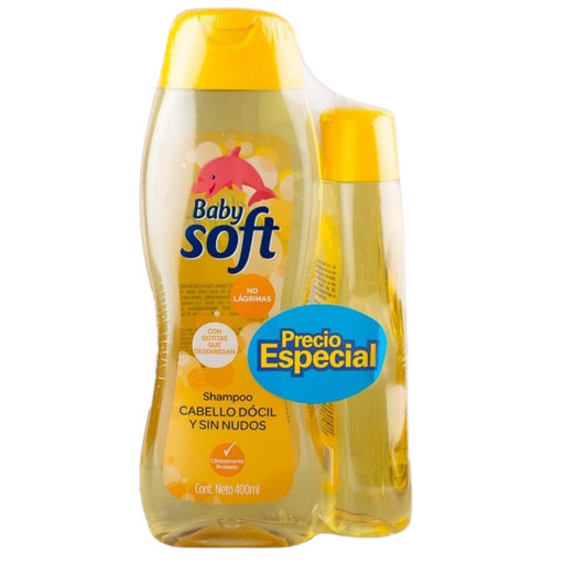 [3291] Shampoo Baby Soft Amarillo 400ml + 200ml OFERTA