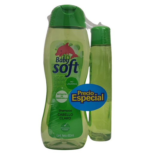 [3292] Shampoo Baby Soft Verde 400ml + 200ml OFERTA