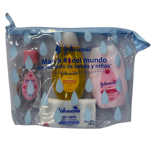 [3295] Estuche Johnsons Pequeño 4 Productos (Shampoo 100 + Aceite 50 + Crema 100 + Jabón Barra)